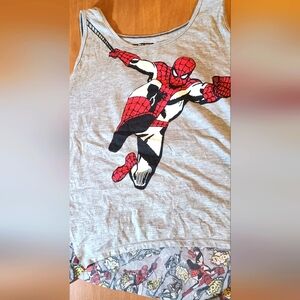 Spider-Man tunic, chiffon back